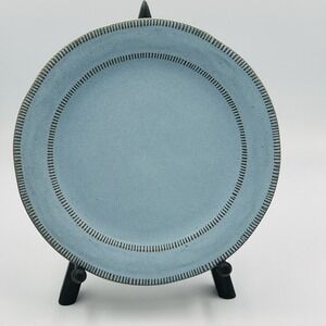 Laurie Gates Valencia Teal Individual 8 3/4 in Salad Plate Terra Cotta Back